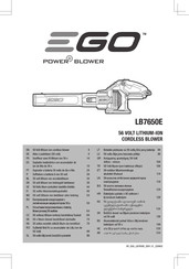 Ego Power+ EGLB7650E Manual