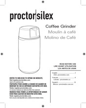 Proctor-Silex Fresh Grind 80300PS Manual