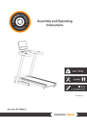 Darwin Fitness DF-TM40-2 Assembly And Operating Instructions Manual
