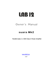 Lab 12 suara Mk2 Owner's Manual