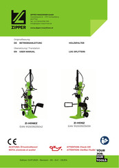 ZIPPER MASCHINEN ZI-HS16EZ User Manual