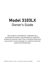 Voxx 3103LX Owner's Manual