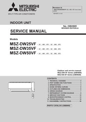 Mitsubishi Electric MSZ-DW25VF-ER1 Service Manual