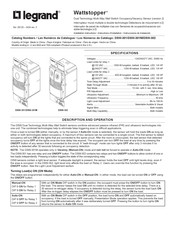 LEGRAND Wattstopper DSW-301-347-LA Manual