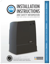 Viking H10SPS Installation Instructions And Safety Information