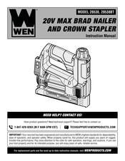 Wen 20538BT Instruction Manual