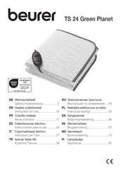 Beurer TS 24 Green Planet Instructions For Use Manual