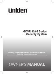 Uniden GDVR4222 Owner's Manual