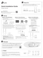 TP-Link RE1500X Quick Installation Manual