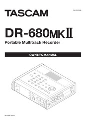 Tascam DR-680MKII Owner's Manual