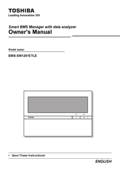 Toshiba BMS-SM1281ETLE Owner's Manual