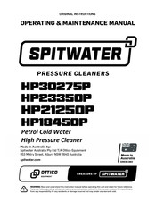 Spitwater HP30275P Operating & Maintenance Manual