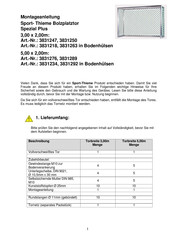 Sport-thieme 3831276 Instruction Of Assembly