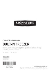 Signature Kitchen Suite SKSCF2411P Owner's Manual