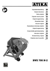Altrad ATIKA BWS 700 N-2 Original Instructions Manual
