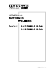 Sealey SUPERMIG 185/8 Instructions Manual