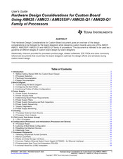 Texas Instruments AM625 User Manual