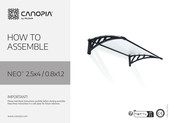 Palram CANOPIA NEO 2.5x8/0.8x2.4 How To Assemble