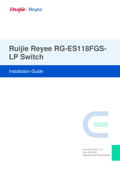 Ruijie Reyee RG-ES118FGS-LP Installation Manual