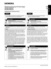 Siemens 4AV3400-2FB00-0A Operating Instructions Manual