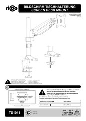 ricoo TS1011 Assembly Manual