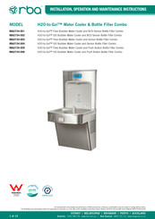 rba H20-to-Go! RBA2734-006 Installation, Operation And Maintenance Instructions