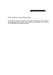 Planet VIP-050 Command Reference Manual