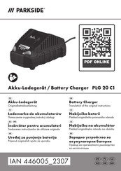 Parkside 446005 2307 Translation Of The Original Instructions