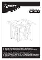 Outsunny 842-346V70 Assembly Instructions Manual