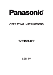 Panasonic TV-24S50AEY Operating Instructions Manual