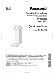 Panasonic MicroClear TK-CS600 Operating Instructions Manual