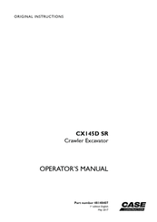 Case Construction CX145D SR Operator's Manual