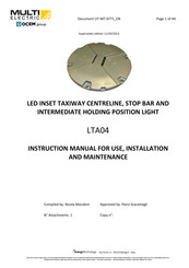 OCEM MULTI ELECTRIC LTA04 Instruction Manual For Use, Installation And Maintenance