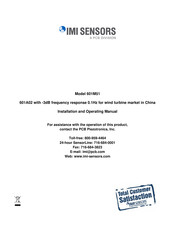 PCB Piezotronics IMI SENSORS 601M51 Installation And Operating Manual
