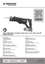 Parkside Performance 426022 2301 Translation Of The Original Instructions