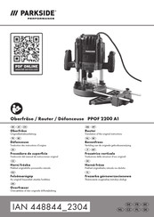 Parkside PPOF 2200 A1 Translation Of The Original Instructions