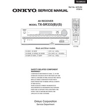 Onkyo TX-SR333(B) Service Manual