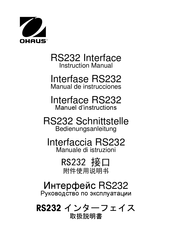 OHAUS RS232 Instruction Manual