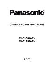 Panasonic TV-32S55 Operating Instructions Manual