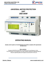 Novatek UBZ-305M Operating Manual