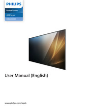 Philips D Line 98BDL4650D/00 User Manual