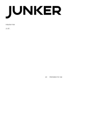 Junker JI GT Series Information For Use