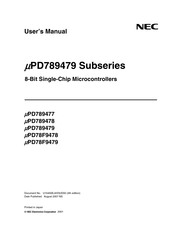 NEC mPD789479 Sub Series User Manual