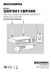 Bogen UHF8011BP Instruction Manual
