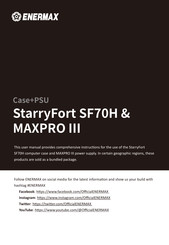 ENERMAX StarryFort SF70H Manual