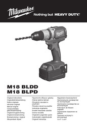 Milwaukee M18 BLDD-502XA Original Instructions Manual