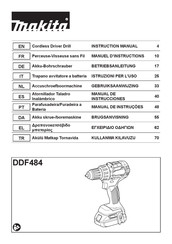 Makita DDF484RTJ Instruction Manual