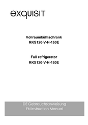 Exquisit RKS120-V-H-160E Instruction Manual