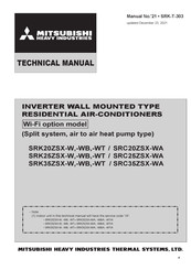 Mitsubishi Heavy Industries SRC35ZSX-WA Technical Manual