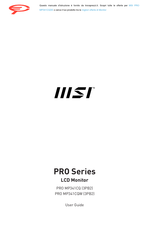 MSI PRO MP341CQW User Manual